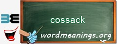 WordMeaning blackboard for cossack